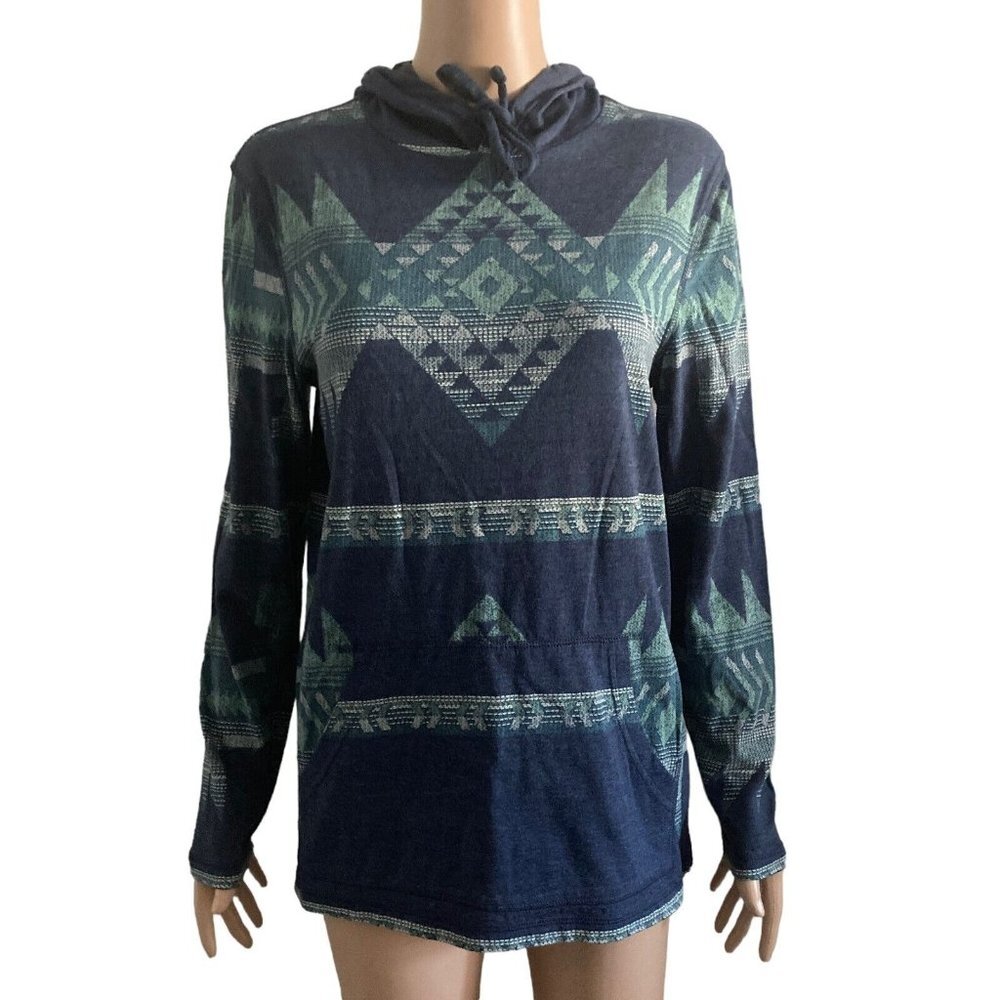 Urban Pipeline Hoodie Womens Small Teal Blue Gray Pullover Lightweight